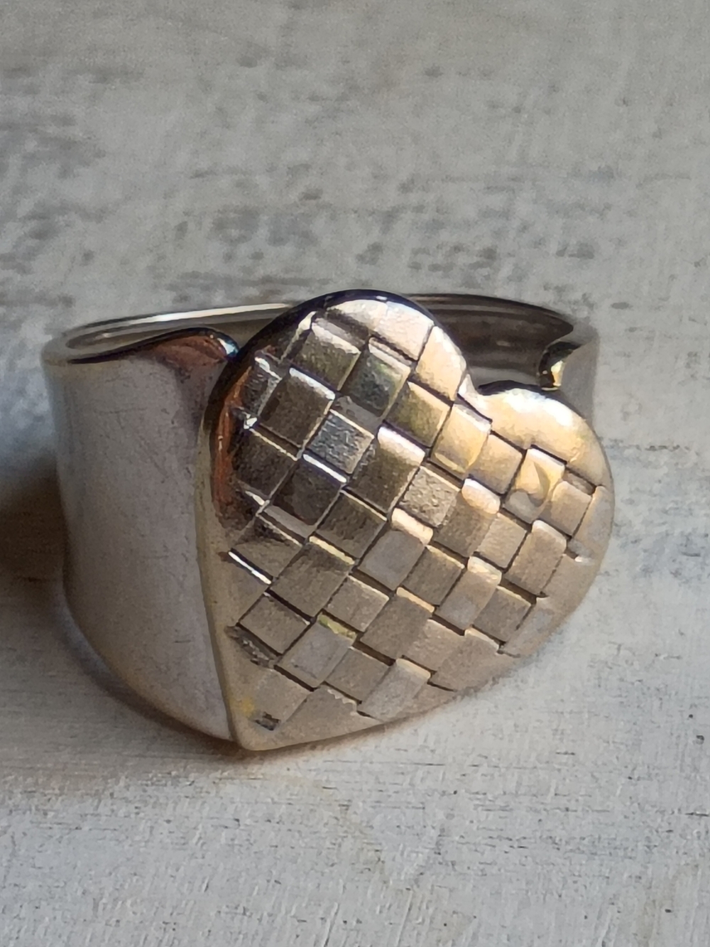 Solid 14k Wht Gold Milor Ring - Picture 7 of 10